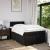 Pat box spring cu saltea, negru, 120x200 cm, textil GartenMobel Dekor