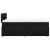 Pat box spring cu saltea, negru, 120x200 cm, textil GartenMobel Dekor