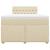 Pat box spring cu saltea, crem, 120x200 cm, textil GartenMobel Dekor