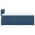 Pat box spring cu saltea, albastru, 120x200 cm, textil GartenMobel Dekor
