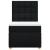 Pat box spring cu saltea, negru, 100x200 cm, textil GartenMobel Dekor