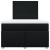 Pat box spring cu saltea, negru, 120x190 cm, catifea GartenMobel Dekor