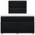Pat box spring cu saltea, negru, 120x190 cm, catifea GartenMobel Dekor