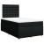 Pat box spring cu saltea, negru, 120x190 cm, catifea GartenMobel Dekor
