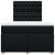 Pat box spring cu saltea, negru, 120x200 cm, textil GartenMobel Dekor