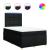 Pat box spring cu saltea, negru, 120x190 cm, catifea GartenMobel Dekor