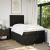 Pat box spring cu saltea, negru, 120x190 cm, catifea GartenMobel Dekor