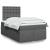 Pat box spring cu saltea, gri închis, 120x200 cm, textil GartenMobel Dekor
