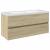 Set mobilier de baie, 2 piese, ceramică și lemn prelucrat GartenMobel Dekor
