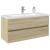 Set mobilier de baie, 2 piese, ceramică și lemn prelucrat GartenMobel Dekor