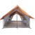 Cort de camping pentru 5 persoane, gri/portocaliu, impermeabil GartenMobel Dekor