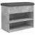 Bancă de pantofi, gri beton, 62x32x50 cm, lemn prelucrat GartenMobel Dekor