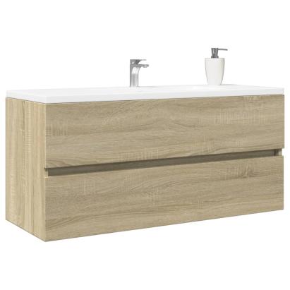 Dulap chiuvetă baie stejar sonoma 100x38,5x45 cm lemn prelucrat GartenMobel Dekor