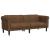 Set canapea 2 piese, maro, catifea GartenMobel Dekor