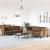 Set canapea 2 piese, maro, catifea GartenMobel Dekor