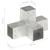Conector de grindă, formă X, 81 x 81 mm, metal galvanizat GartenMobel Dekor