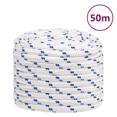 Frânghie de barcă, alb, 20 mm, 50 m, polipropilenă GartenMobel Dekor