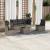 Set mobilier grădină cu perne, 6 piese, gri, poliratan GartenMobel Dekor
