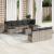 Set canapele de grădină cu perne, 11 piese, gri, poliratan GartenMobel Dekor