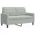 Set de canapele cu perne, 3 piese, gri deschis, catifea GartenMobel Dekor
