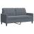 Set de canapele cu perne/rulouri, 3 piese, gri închis, catifea GartenMobel Dekor