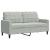 Set de canapele cu perne, 2 piese, gri deschis, catifea GartenMobel Dekor