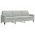 Set de canapele cu perne, 2 piese, gri deschis, catifea GartenMobel Dekor