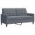 Set de canapele cu perne/rulouri, 2 piese, gri închis, catifea GartenMobel Dekor