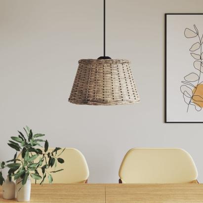 Abajur lustră, maro, Ø50x30 cm, răchită GartenMobel Dekor