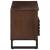 Dulap TV, maro, 100x34x46 cm, lemn masiv de mango GartenMobel Dekor