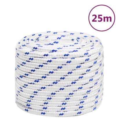 Frânghie de barcă, alb, 18 mm, 25 m, polipropilenă GartenMobel Dekor