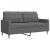 Set de canapele, 3 piese, gri închis, textil GartenMobel Dekor