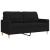 Set de canapele, 3 piese, negru, textil GartenMobel Dekor