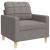 Set de canapele, 3 piese, gri taupe, textil GartenMobel Dekor