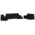 Set de canapele cu taburet, 4 piese, negru, textil GartenMobel Dekor
