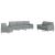 Set de canapele cu perne, 3 piese, gri deschis, textil GartenMobel Dekor