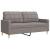 Set canapele cu taburet și perne, 4 piese, taupe, textil GartenMobel Dekor