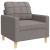 Set canapele cu taburet și perne, 4 piese, taupe, textil GartenMobel Dekor