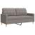 Set de canapele, 2 piese, gri taupe, material GartenMobel Dekor
