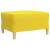 Set canapele cu taburet, 3 piese, galben deschis, textil GartenMobel Dekor