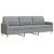 Set de canapele cu perne, 2 piese, gri deschis, textil GartenMobel Dekor