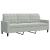 Set de canapele cu perne, 2 piese, gri deschis, catifea GartenMobel Dekor