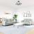 Set de canapele cu perne, 2 piese, gri deschis, catifea GartenMobel Dekor