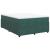 Pat box spring cu saltea, verde închis, 160x200 cm, catifea GartenMobel Dekor