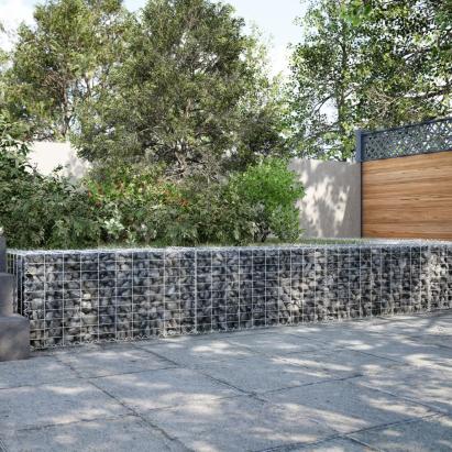 Coș gabion cu capac, 300x50x50 cm, fier galvanizat GartenMobel Dekor