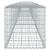 Coș gabion cu capac, argintiu, 800x50x50 cm, fier galvanizat GartenMobel Dekor