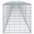 Coș gabion cu capac, argintiu, 1000x50x50 cm, fier galvanizat GartenMobel Dekor