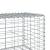 Coș gabion cu capac, argintiu, 1000x50x50 cm, fier galvanizat GartenMobel Dekor