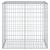Coș gabion cu capac, argintiu, 100x50x100 cm, fier galvanizat GartenMobel Dekor