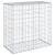 Coș gabion cu capac, argintiu, 100x50x100 cm, fier galvanizat GartenMobel Dekor